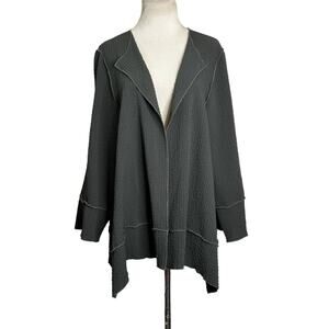Connie’s Moon Light dark green long sleeves open front cardigan XL
